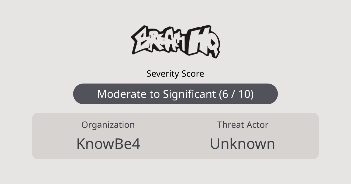 KnowBe4 Data Breach - Jul 2024